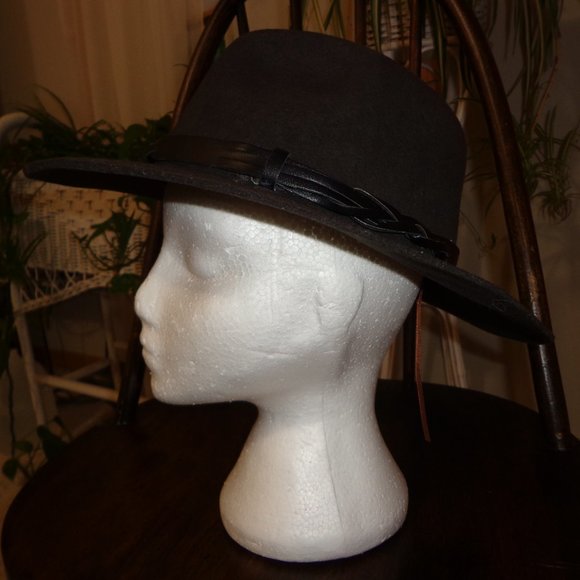 FIRM NWT SAN DIEGO HAT COMPANY NICOLE WOOL RANCHER CHESTNUT main image 11
